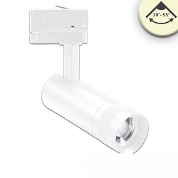 3-phase spot FOCUS ADJUST 8W swivelling, rotatable, switchable, focusable IP20