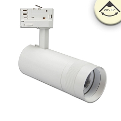 3-phase spot FOCUS ADJUST 24W swivelling, rotatable, switchable, focusable IP20