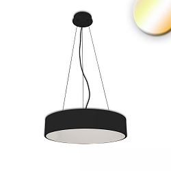pendant luminaire DN800 down, round IP20, black dimmable