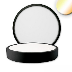 ceiling luminaire PRO 225MM round, CCT Switch IP20, black dimmable