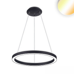 hanging luminaire CIRCLE 580 CCT Switch IP20, black dimmable