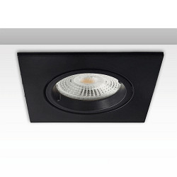 mounting frame GU10/MR16 square, with lamp socket, black