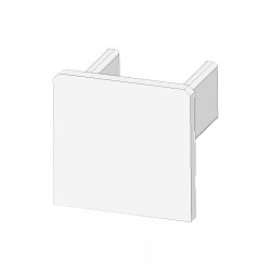 end cap EC218 UP8, white