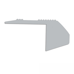 end cap EC222 (STAIRS12) built-in version, left, set of 1, grey