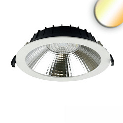 downlight REFLECTOR - 150 LM/W round, built-in version, CCT Switch, UGR < 19 IP44, dimmable