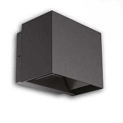 outdoor wall luminaire LED UP&DOWN 15-120� adjustable, direct / indirect, switchable IP65, black 