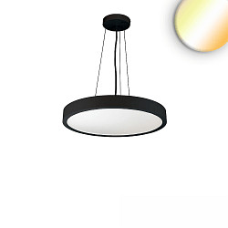 pendant luminaire COLOR SWITCH ROUND - � 40CM CCT Switch, UGR < 19, multipower IP20, black dimmable