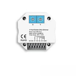 control unit DALI MASTER PUSH - 4 ADDRESSES / GROUPS / SCENES digital DALI dimming output