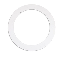 adapter INNER � 20.1CM / OUTER � 28.7CM round, with leaf springs, perforated, white