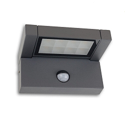 outdoor wall luminaire PIR (ADJUSTABLE) with sensor, tiltable, switchable IP65, anthracite 