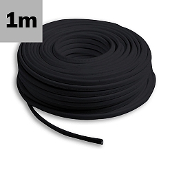 cable PURE - 5X0,5MM� H05BQ-F - BY THE METER - COATED, black