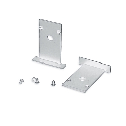 end cap TRACK48 RECESSED set of 2, white