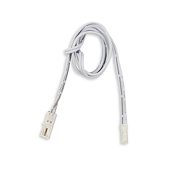 adapter MINIAMP POLE-CHANGER MALE-FEMALE with plug, 2-pole, white