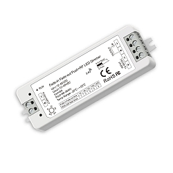 dimmer PUSH/RADIO SOFT-ON/OFF PWM 1CH, 12-48VDC 8A 1 channel, PWM dimming output, Sys-Pro controllable, white
