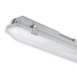 damp-proof luminaire SL 150CM HF POWERSWITCH with sensor, switchable, multipower IP66, grey 