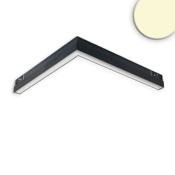 track corner luminaire TRACK48 LINE+ DALI dimmable, horizontal, prismatic IP20, black matt dimmable