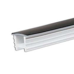 accessories profile cover FLEX-COVER10 TWIST+BEND, opal, black 500cm