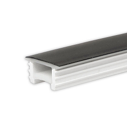 accessories profile cover FLEX-COVER16 TWIST+BEND, opal, black 500cm