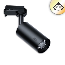 3-phase spot SELECT swivelling, rotatable IP20, black dimmable