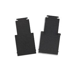 end cap TRACK48 H50 2 pcs., with cover, black