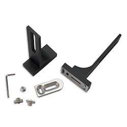 wall holder 2 pcs., long, black