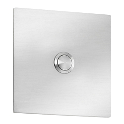 Bell plate, 10 x 10cm, IP44, stainless steel
