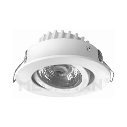 Recessed LED spot RICO DTW HR, IP44, 6W 1800-3000K 500lm 36�, CRi> 90, swiveling, dim2warm, brushed nickel