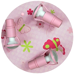 Ceiling luminaire Papillon, 3-flames