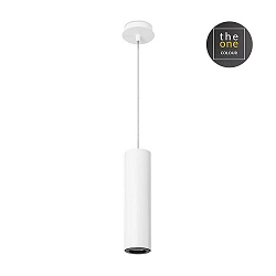 pendant luminaire PIPE 30CM cylindrical, long GU10 IP20, white dimmable