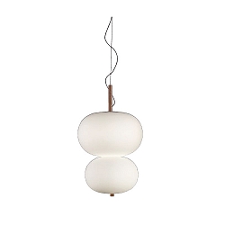 pendant luminaire ILARGI DOBLE LAMP LED IP20, white dimmable