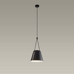pendant luminaire ATTIC conical E27 IP20, black
