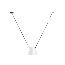 pendant luminaire ATTIC V conical E27 IP20, white