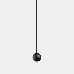 pendant luminaire PUNTO SINGLE LED IP20, black dimmable