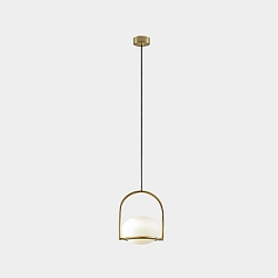 pendant luminaire COCO SINGLE E14 IP20, gold