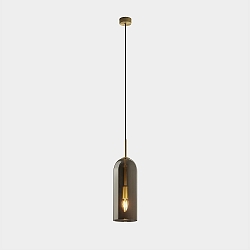 pendant luminaire GLAM E14 IP20, gold