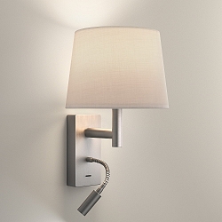 wall and ceiling luminaire METRICA SHADE EXTEND READER E27 IP20, shade excl., nickel