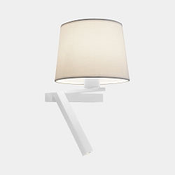 wall and ceiling luminaire HALL SLIM LED E27, shade excl., white