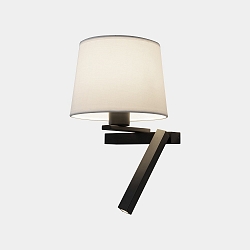 wall and ceiling luminaire HALL SLIM LED E27, shade excl., black