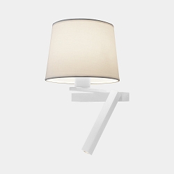 wall and ceiling luminaire HALL SLIM LED E27, shade excl., white