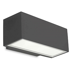 outdoor wall luminaire AFRODITA LED DOUBLE EMISSION - 22CM up / down, switchable IP66, anthracite 