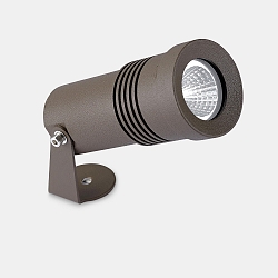 outdoor spot MICRO LED swivelling IP65, brown dimmable