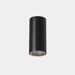 downlight PIPE SINGLE 1 flame, cylindrical, rigid GU10 IP23, black dimmable