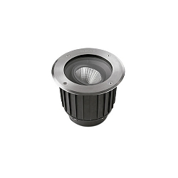 floor recessed luminaire GEA COB 125 adjustable, passable, on/off IP65, stainless steel 