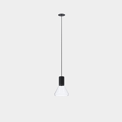 pendant luminaire IRIS PENJANT TRIM IP23, black dimmable