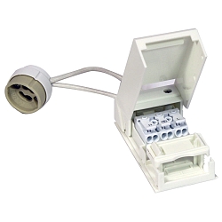 Lamp socket GU10, with 15cm cable and connection box