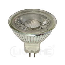 LED MR16 glass reflector lamp, 12V AC/DC, GU5.3, 5W 3000K 345lm 38�