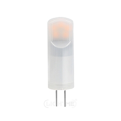 LED pin base lamp, G4, 12V AC/DC, 2.4W 3000K 275lm, frosted