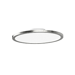 Ceiling luminaire DISK-1, 1-flame, IP44, � 30.2cm, CCT, incl. GX53 24W 2700K/4000K 2000lm, silver leaf