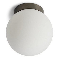 wall and ceiling luminaire PALLA SINGLE IP44, titanium dimmable