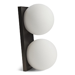 wall and ceiling luminaire PALLA DOUBLE IP20, titanium dimmable